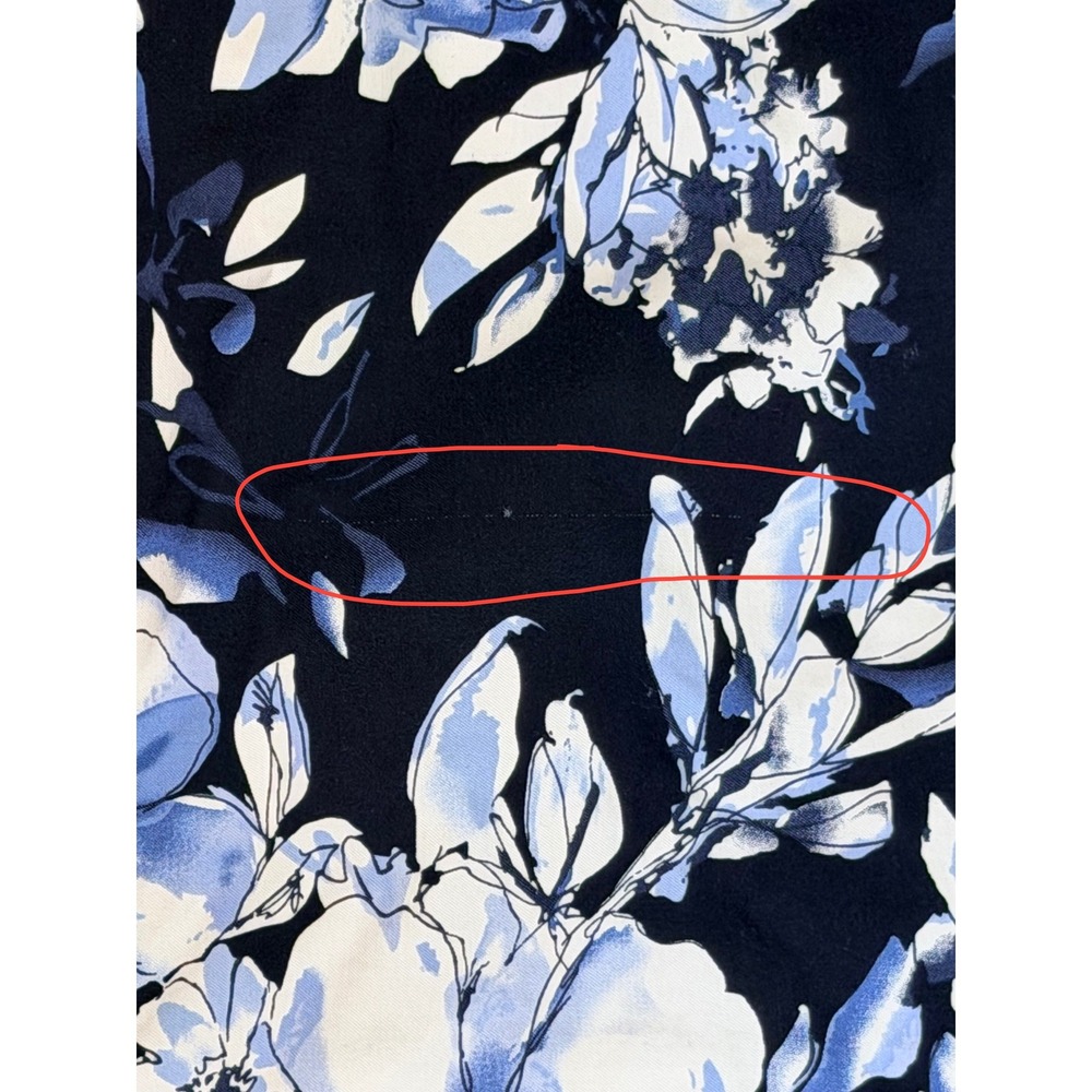 SC & CO Skort Skirt Pull On Medium Blue White Floral Pickleball Golf Athleisure - Picture 7 of 11